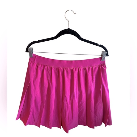 Rae Mode Pleated Tennis Skort Size XL Hot Pink Attached Shorts Pull On - Picture 9 of 12